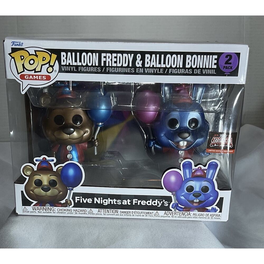 Funko Pop - FNAF Ballon Freddy and Ballon Bonnie 2 Pack Target Con Exclusive